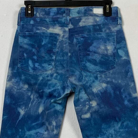 AG Adriano Goldschmied The Mari Abstract Tie Dye Night Rain Jeans Size 27 - Picture 7 of 12